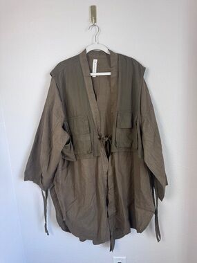 Prospective Flow Cargo Kimono Noragi Jacket Utility Avant Garde Streetwear RARE